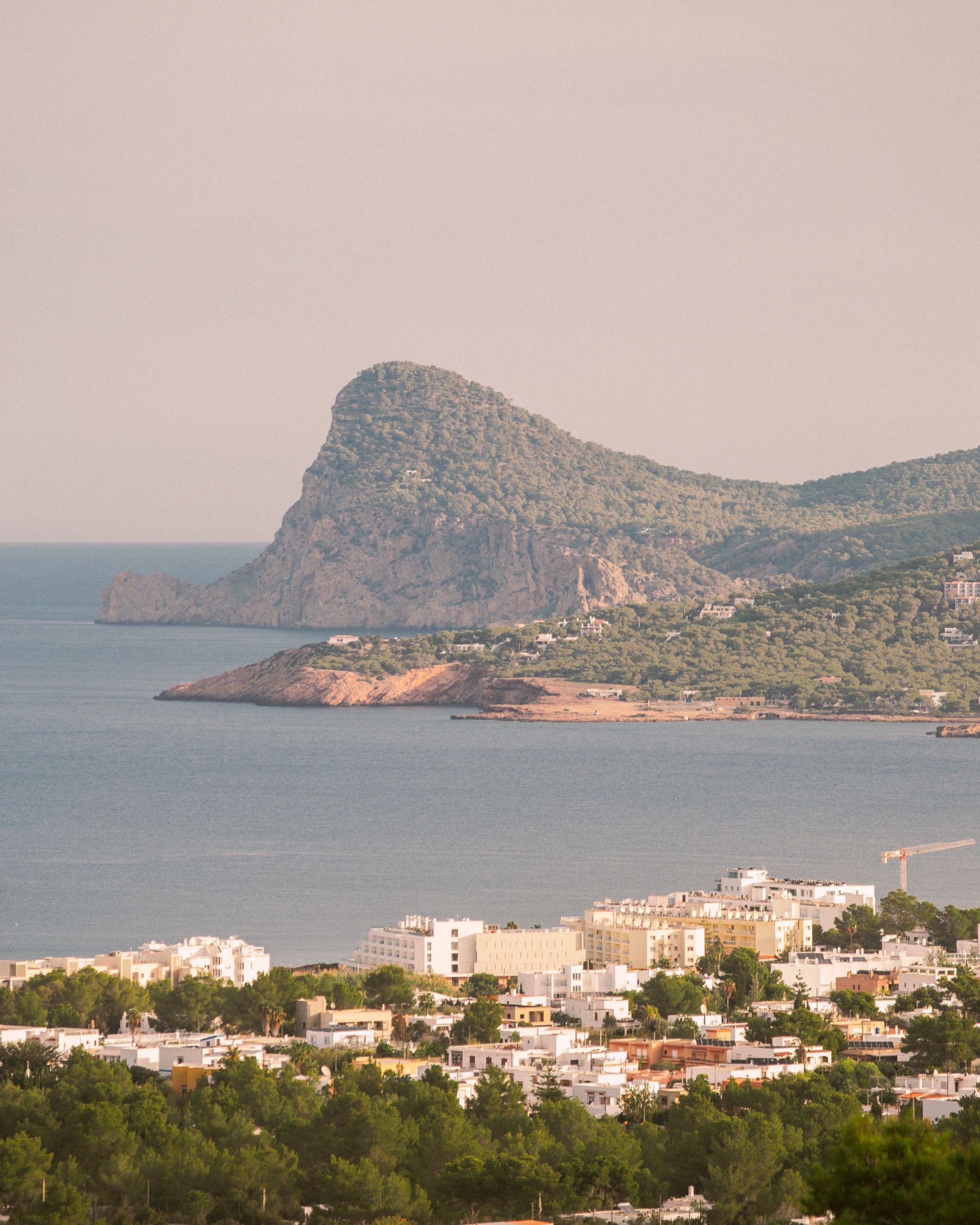 Golden sunset over Ibiza